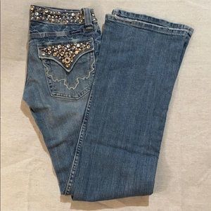 Miss Me Studded Denim Bootcut Jean